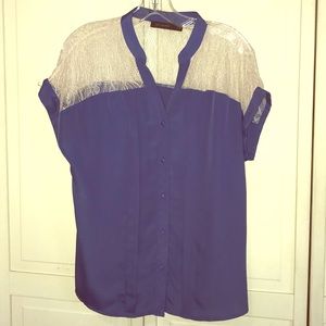 Women’s Short Sleeve Button Down.